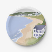 Bonnet Shores | Rhode Island Beach Watercolor