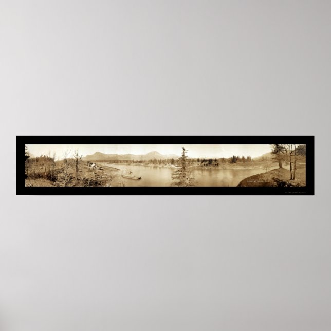 Bonneville Dam Locks Photo 1934 Poster (Front)