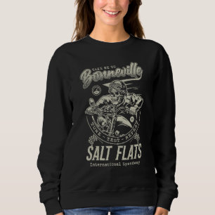 Bonneville Salt Flats Motorcycle Racing Vintage Bi Sweatshirt