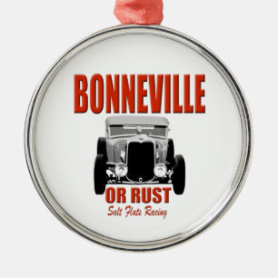 bonneville salt flats racing metal tree decoration