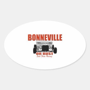 bonneville salt flats racing oval sticker