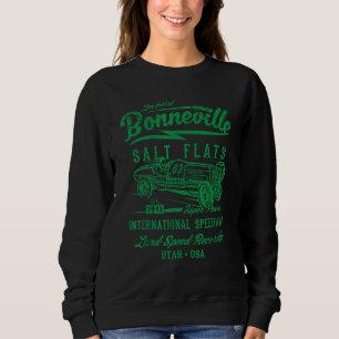 Bonneville Salt Flats Utah Speedway Distressed 3 Sweatshirt