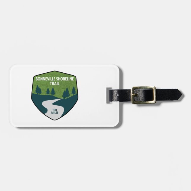 Bonneville Shoreline Trail Luggage Tag (Front Horizontal)