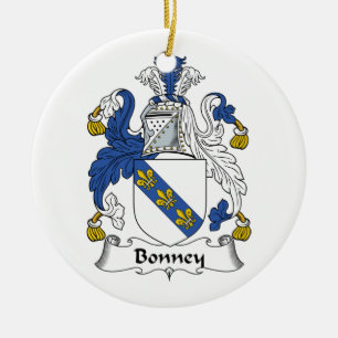 Bonney Family Crest Ceramic Tree Decoration