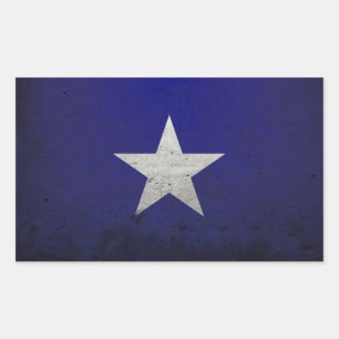 Bonnie blue flag rectangular sticker