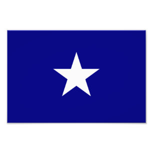 Bonnie Blue Flag White Star Photo Print