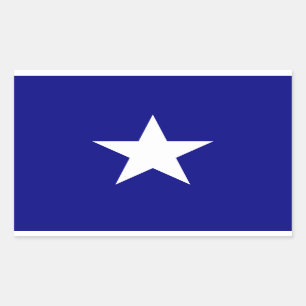 Bonnie Blue Flag White Star Rectangular Sticker