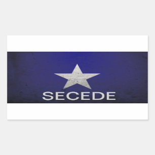 Bonnie blue secede rectangular sticker