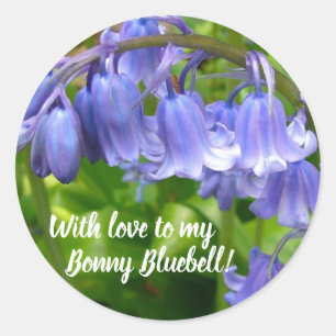 Bonnie Bluebell Classic Round Sticker