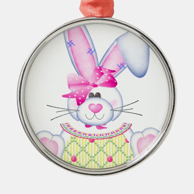 Bonnie Bunny Metal Tree Decoration (Front)