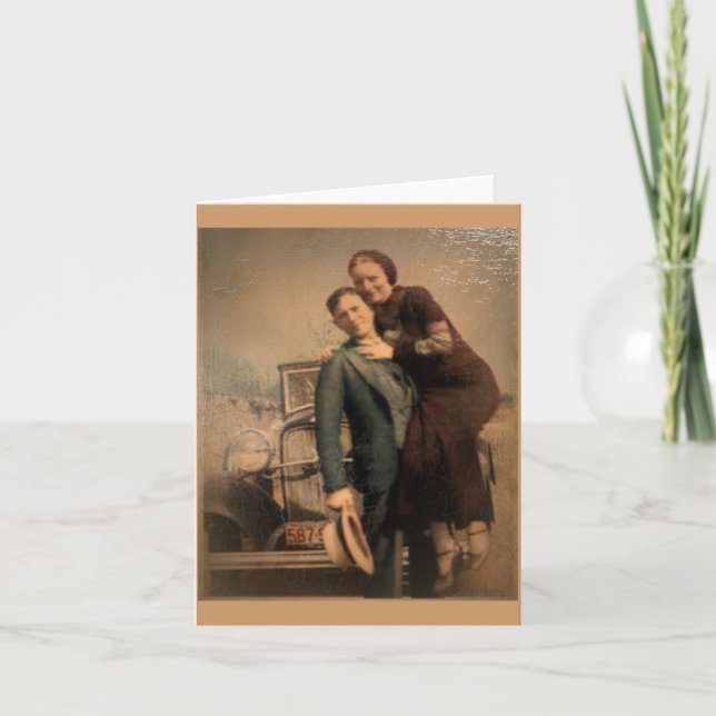 Bonnie & Clyde Card (Front)