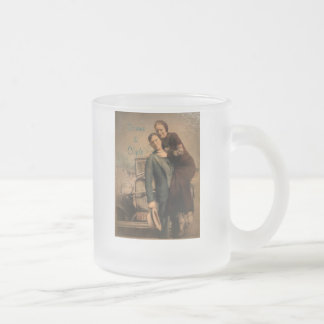 Bonnie & Clyde Frosted Glass Coffee Mug