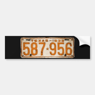 Bonnie & Clyde License Plate Bumper Sticker
