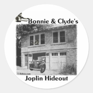 Bonnie & Clyde's Joplin Hideout Classic Round Sticker