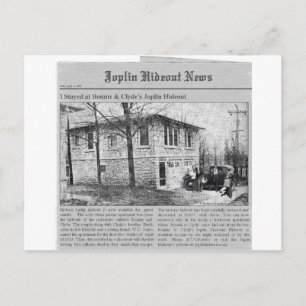 Bonnie & Clyde's Joplin Hideout Postcard