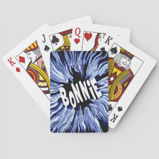Bonnie Name Star Art Playing Cards
