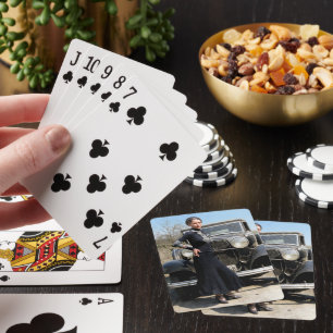 Bonnie Parker With Getaway Car Colour Redux Playing Cards