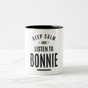 Bonnie Personalised Name Two-Tone Coffee Mug