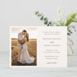 Bonnie Photo Elegant Wedding Invitation