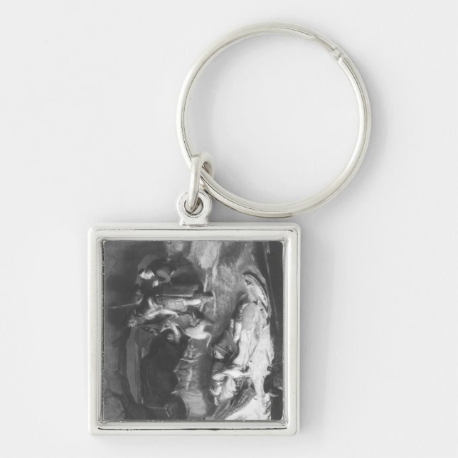 Bonnie Prince Charlie  in Hiding Key Ring (Front)