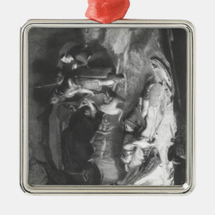 Bonnie Prince Charlie  in Hiding Metal Tree Decoration