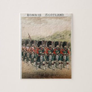 Bonnie Scotland Bagpipers Jigsaw Puzzle