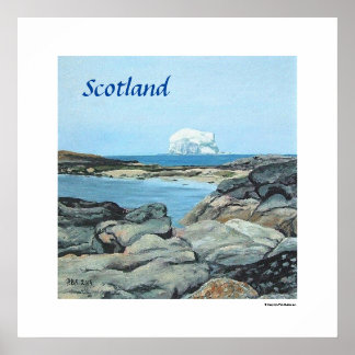 Bonnie Scotland Bass Rock North Berwick scenery  Poster