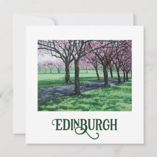 Bonnie Scotland Edinburgh Meadows fine art  Holiday Card