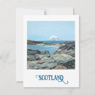 Bonnie Scotland North Berwick Bass Rock fine art Holiday Card