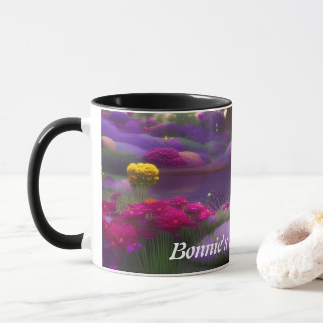 Bonnie's Morning Tea Personalised Customisable Mug (With Donut)