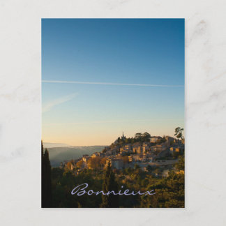 Bonnieux, village in the Luberon, Provence. Postcard