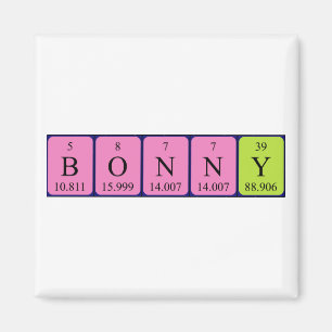 Bonny periodic table name magnet