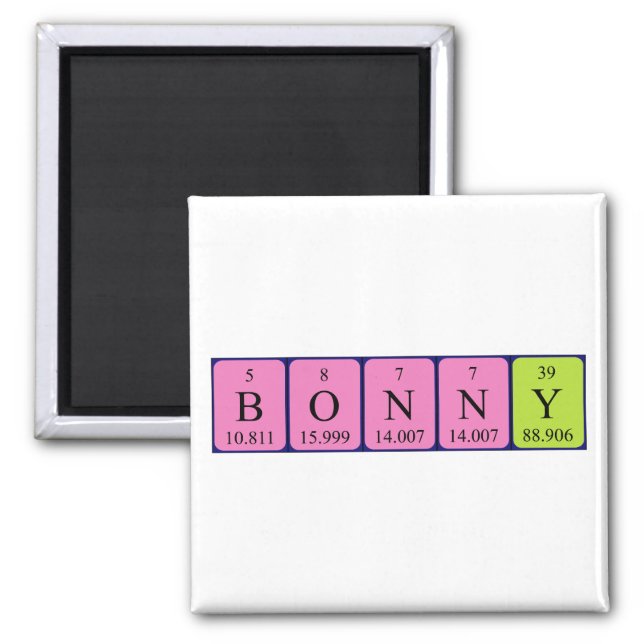 Bonny periodic table name magnet (Front)