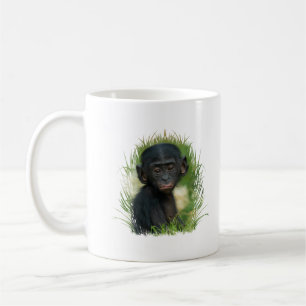 Bonobo Baby In the Grass Coffee Mug