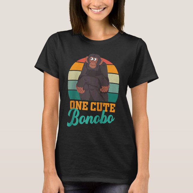 Bonobo chimpanzee chimps World Bonobo Day  men wom T-Shirt (Front)