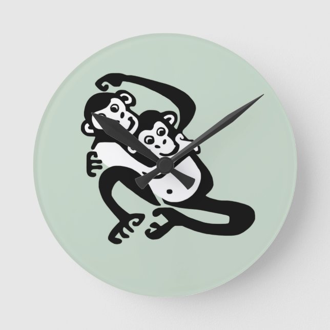  BONOBO - Chimpanzee  - Conservation - Africa Round Clock (Front)