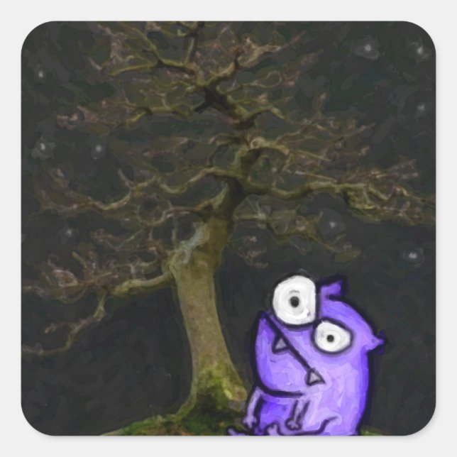Bonsai and the Beast Square Sticker (Front)