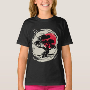 Bonsai Art Japanese Sunset T-Shirt