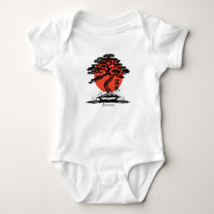 Bonsai Baby Japanese Kanji Personalised Bodysuit