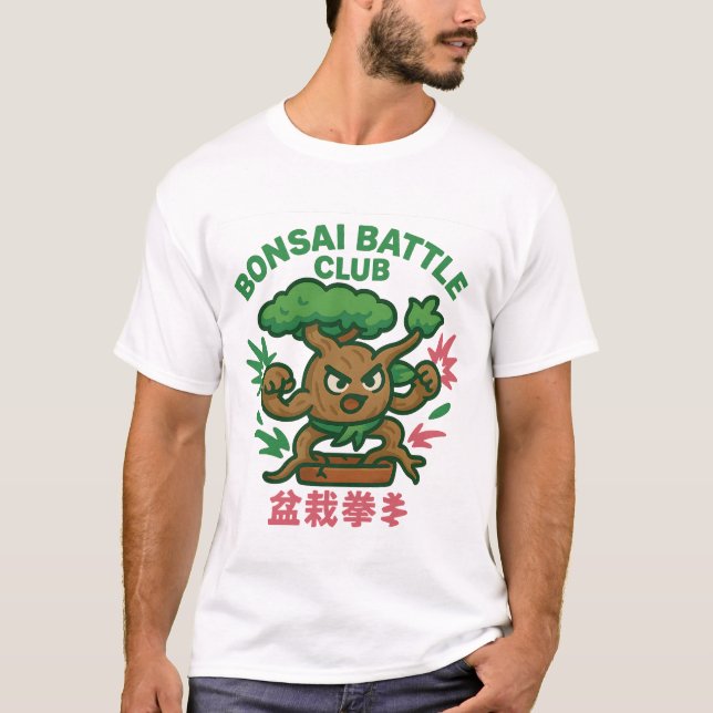 Bonsai Battle Club – Fierce Roots, Calm Mind T-Shirt (Front)