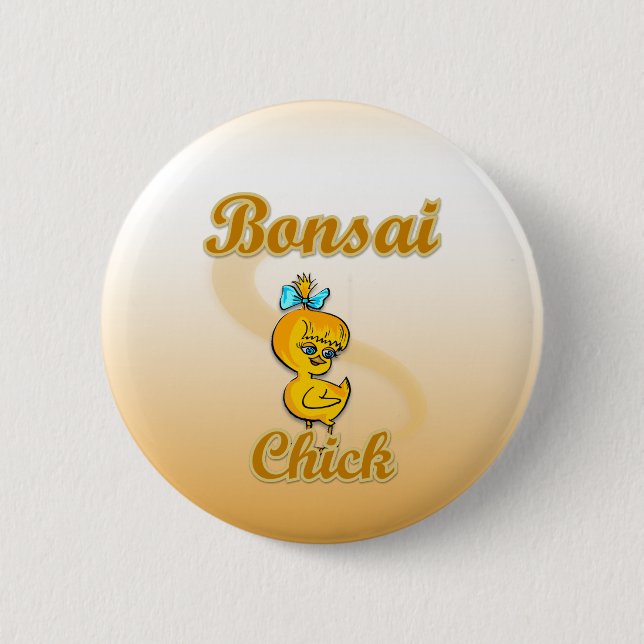 Bonsai Chick 6 Cm Round Badge (Front)
