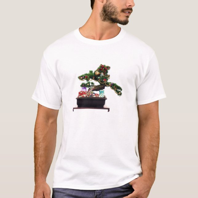Bonsai Christmas Tree T-Shirt (Front)