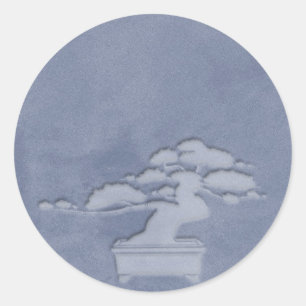 bonsai classic round sticker