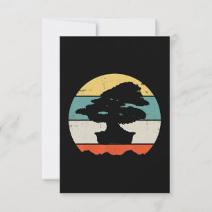 Bonsai gift funny Japanese bonsai free RSVP Card