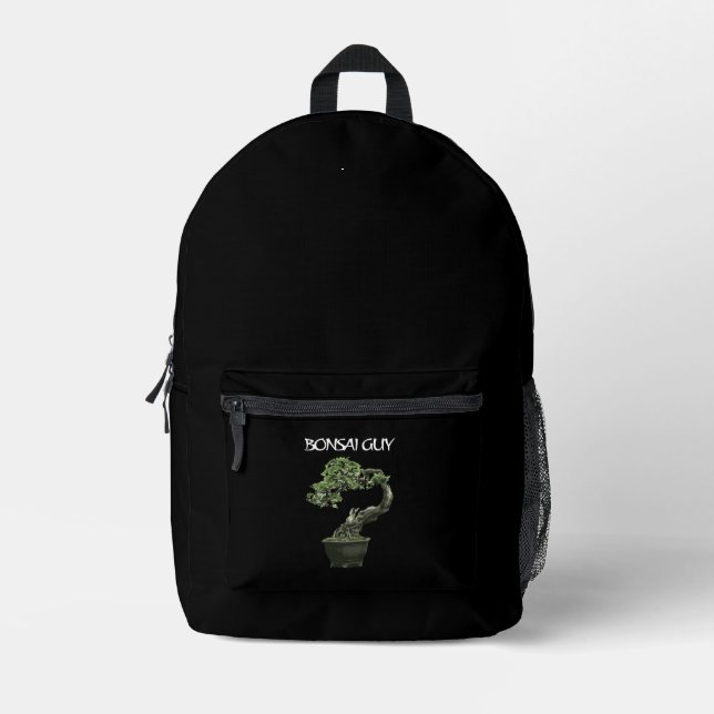 Bonsai guy funny quote for bonsai lovers printed backpack (Front)