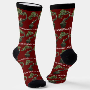 Bonsai guy funny quote for bonsai lovers socks