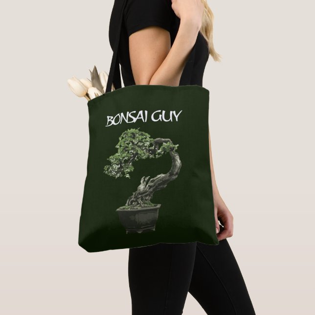 Bonsai guy funny quote for bonsai lovers tote bag (Close Up)