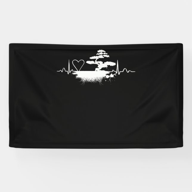 Bonsai Heartbeat for Bonsai Lovers Banner (Horizontal)