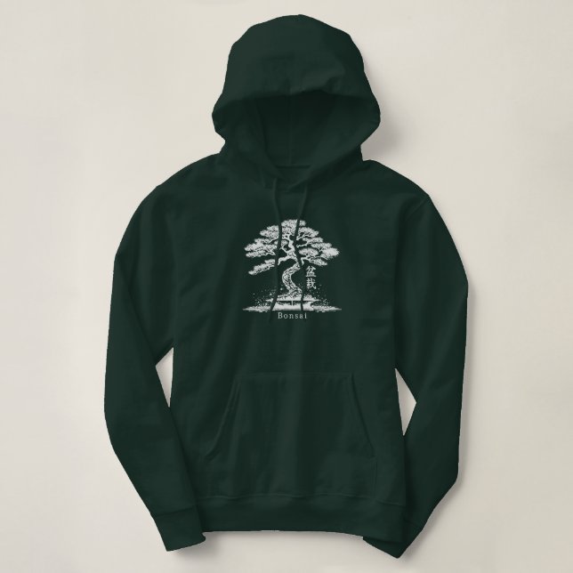 Bonsai Japanese Kanji Personalised Hoodie (Design Front)