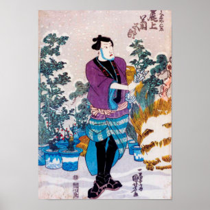 Bonsai Master, Kuniyoshi, Ukiyo-e Poster